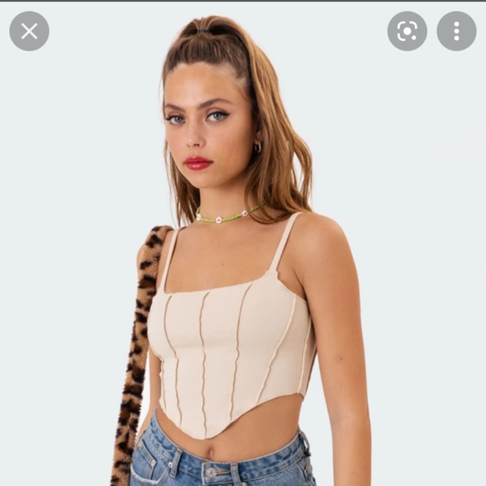 Edikted pia stitch corset top